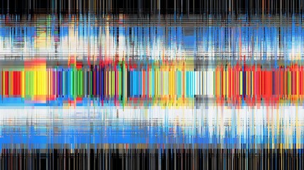 Abstract Colored Lines on Black Background