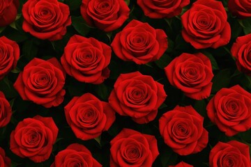Naklejka premium The roses are at their peak of bloom