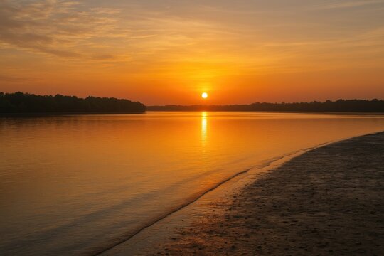 Morning glow over Ketam Island