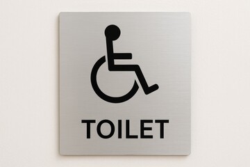 Accessible restroom icon for wheelchair users