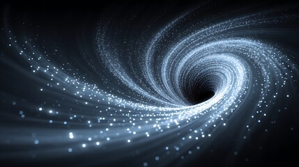 Swirl of Lights on Dark Background