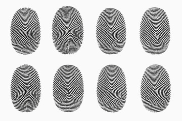 vector black-and-white fingerprints