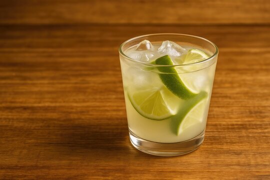 Classic South American beverage served on a rustic wooden surface