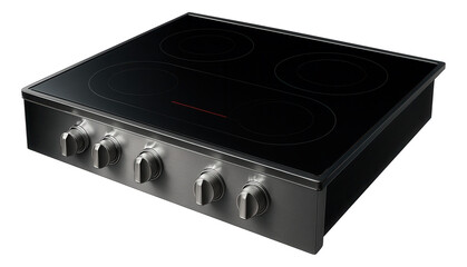 Obraz premium Electric stove with a bridge element to accommodate large pots, ideal for a large family home.
