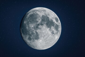 Fototapeta premium The Moon: Earth's Sole Natural Satellite in the Solar System