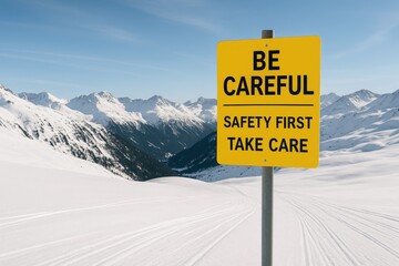 Travelers' Warning Sign: Prioritize Safety and Caution