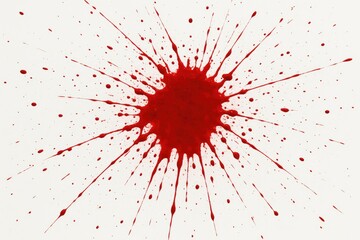 Abstract art featuring blood splashes and splatters