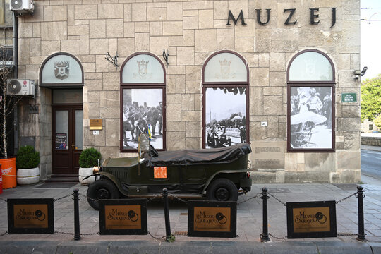 Sarajevo, Bosnia and Herzegovina - June 21, 2025: Sarajevo Museum 1878&ndash;1918.  Site of the Assassination of Archduke Franz Ferdinand in Sarajevo.