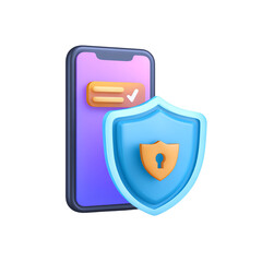 Secure mobile data protection illustration.