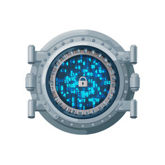 Digital vault securing data with encryption.