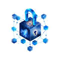 Digital lock symbolizing data protection concepts.