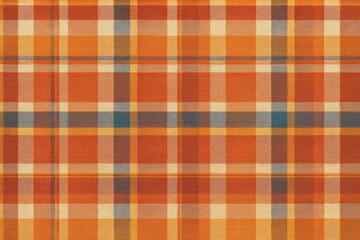 Cotton plaid textile for backdrop or surface texture