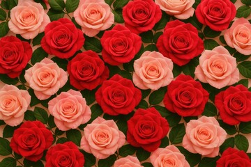 Naklejka premium Blooming Rose: A Symbol of Love and Beauty