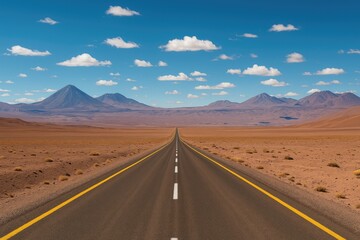 Pathway through the Atacama Desert