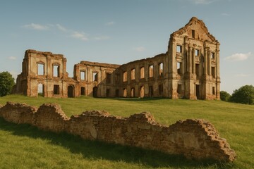 Fototapeta premium Ancient palace remains from a bygone era