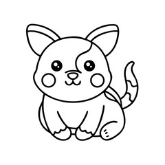 Fototapeta premium A cartoon animal rabbit pig bunny 