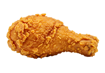 Isolated Transparent Crispy Fried Chicken Leg Delicious Meat Meal