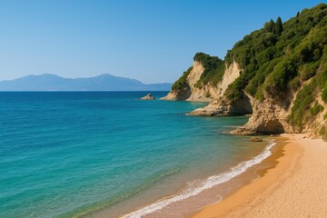 Coastal Views of a Greek Island