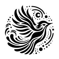 vector illustration of a bird