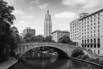 Bridge over the San Antonio River Walk