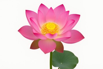 Soft pink flower against a clean white backdrop