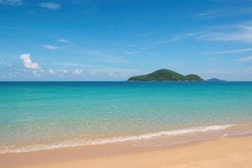 Ocean and Atmosphere Over a Remote Island in Thailand