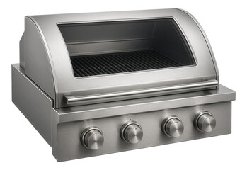 Obraz premium A professional-grade built-in grill, suitable for culinary enthusiasts in a luxury home kitchen.