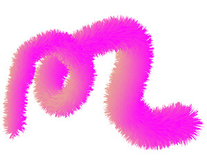 Abstract Pink and Orange Furry Swirl Design Element Soft Textured Gradient Background Image