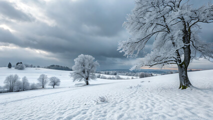 Fototapeta premium Winter Space of Snow