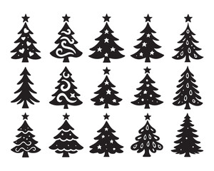 Obraz premium Christmas Tree SVG
