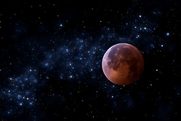 Fototapeta premium A planet in space background.