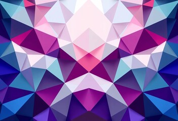Fototapeta premium Abstract geometric background of interconnected triangles forming a complex polygonal pattern, technology, graphic