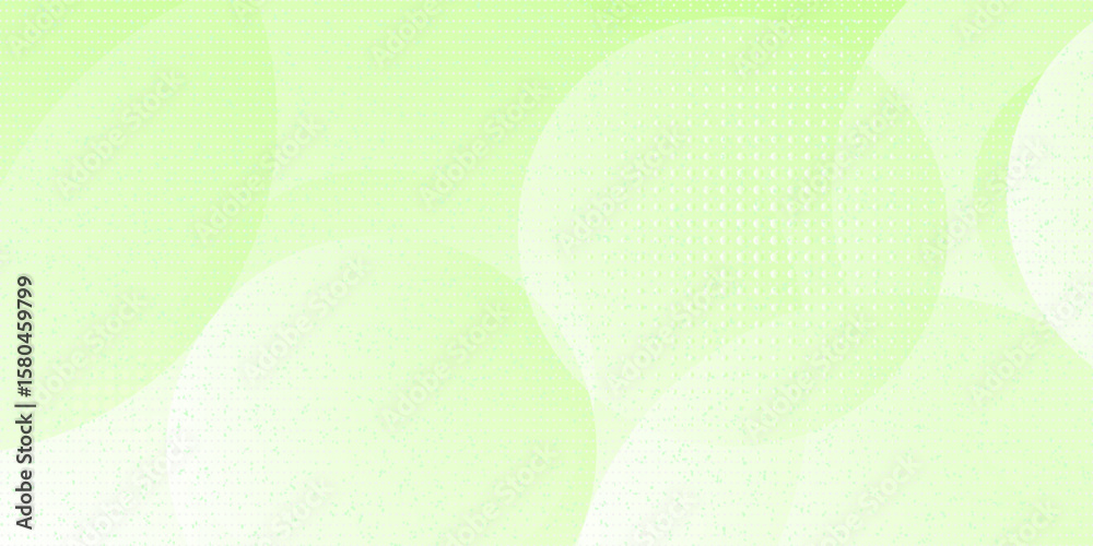 Poster minimalist soft abstract background in gradient green and white tones with circles. circle effect st