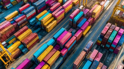 Cargo Containers at Port Terminal