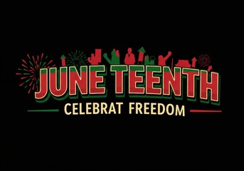 Celebrating Juneteenth, the historic day marking the end of slavery in the United States. A powerful symbol of freedom, resilience, and African American heritage.