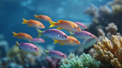 Obraz premium Tropical fish in aquarium