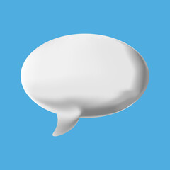3d speech bubble , baloon cloud, oval chat