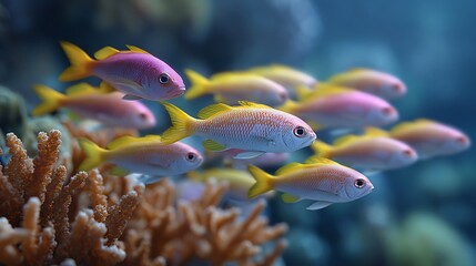 Obraz premium Tropical fish in aquarium