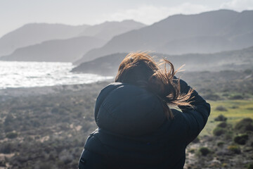 Landscape of Calblanque Beach, Cartagena (Spain)