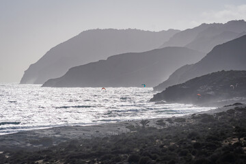 Landscape of Calblanque Beach, Cartagena (Spain)