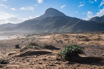 Landscape of Calblanque Beach, Cartagena (Spain)