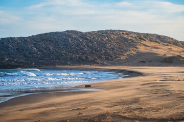 Landscape of Calblanque Beach, Cartagena (Spain)