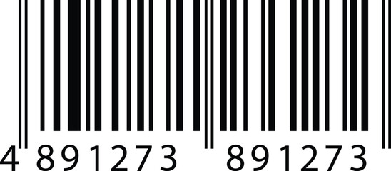  A clean black and white barcode with the numbers 4891273 and 891273 displayed below the bars