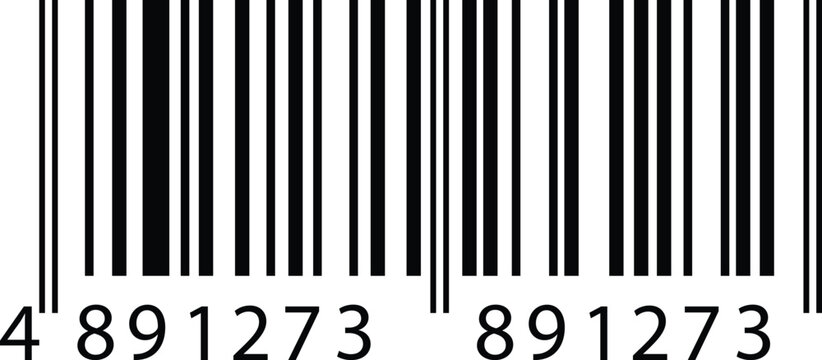  A clean black and white barcode with the numbers 4891273 and 891273 displayed below the bars
