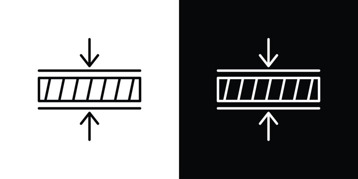 Thickness icon with Editable stroke. Pixel perfect.