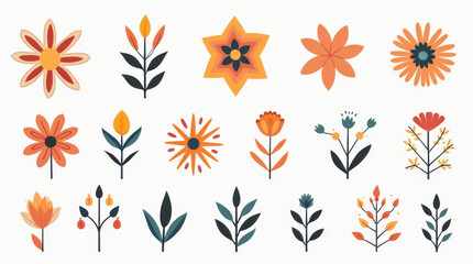 Illustrated high-quality seasonal backgrounds featuring  autumn foliage, spring patterns, and summer waves with smooth gradients, perfect for branding, web design, or illustration