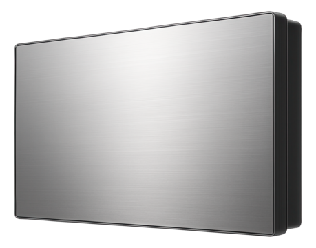 Electric wall-mounted heater with a sleek, flat panel design for a modern apartment.
