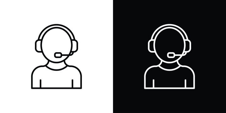 Callcenter icon with Editable stroke. Pixel perfect.