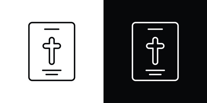 Bible icon with Editable stroke. Pixel perfect.