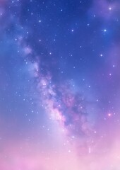 Fototapeta premium Dreamy cosmic galaxy illustration